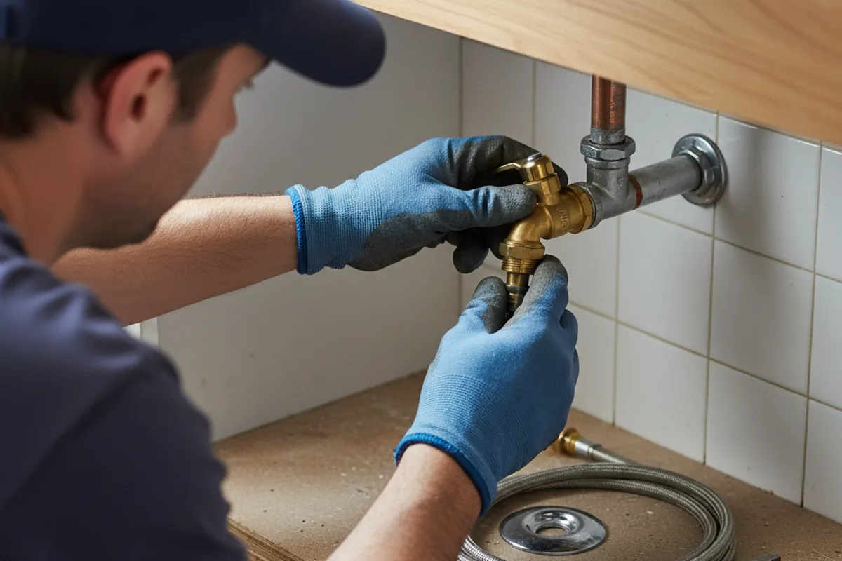Shutoff valve and fitting work during Emergency Plumbing in Opelika